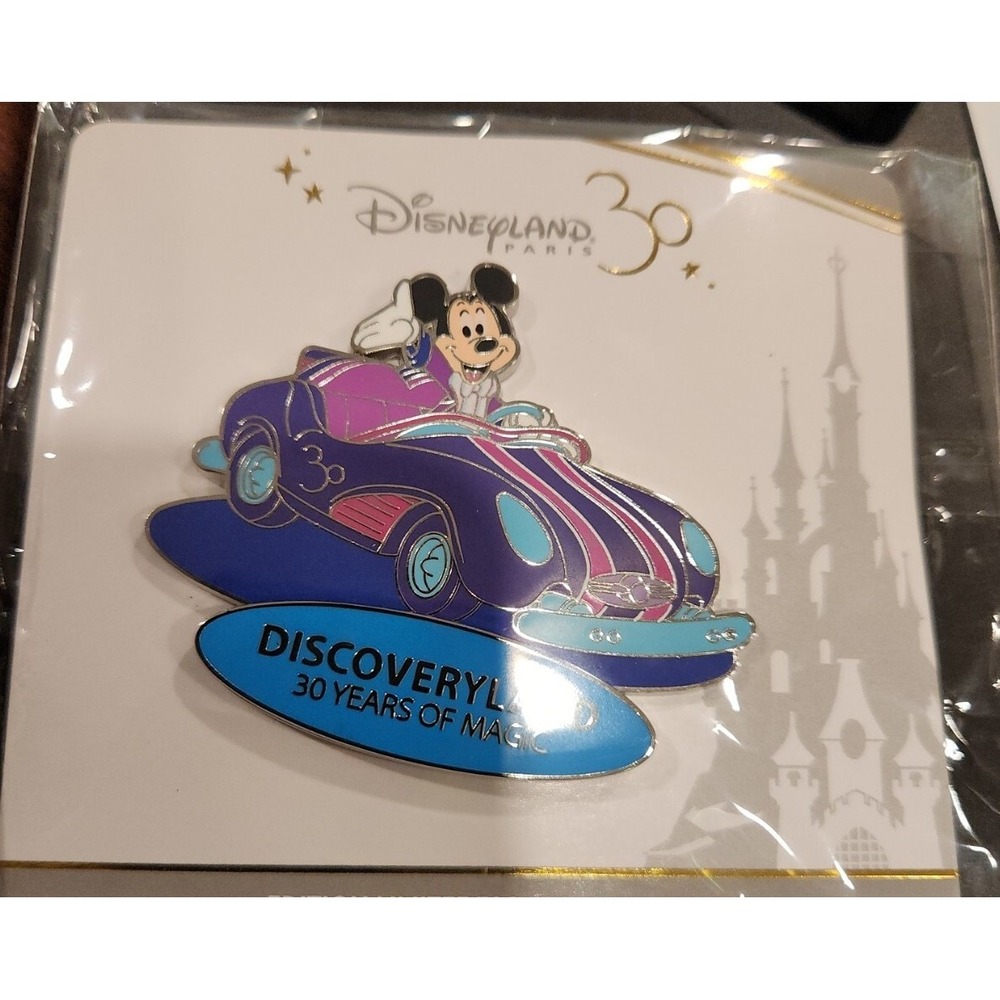 Disneyland Paris 30th Anniversary Mickey Discoveryland‎ Pin Autopia Car LE 700